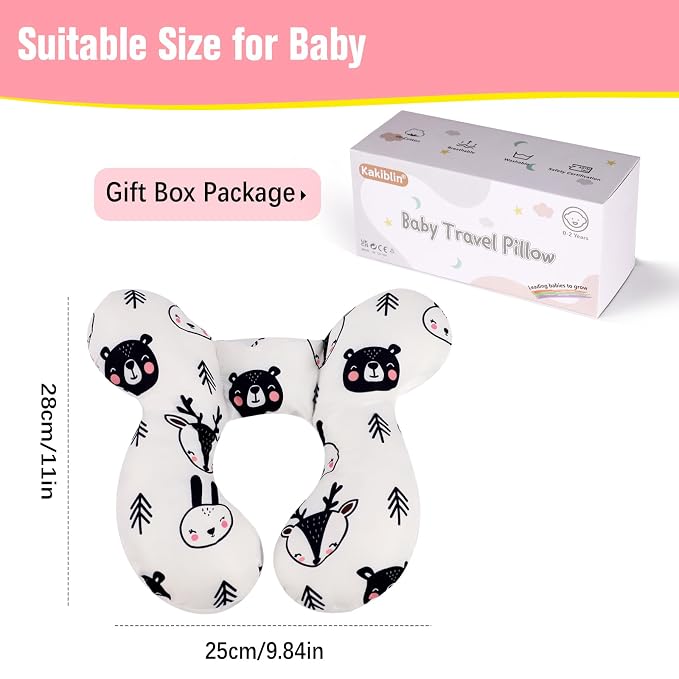KAKIBLIN Baby Neck Pillow, Upgraded Baby Support Pillow, Babies Head Pillow - Image 6
