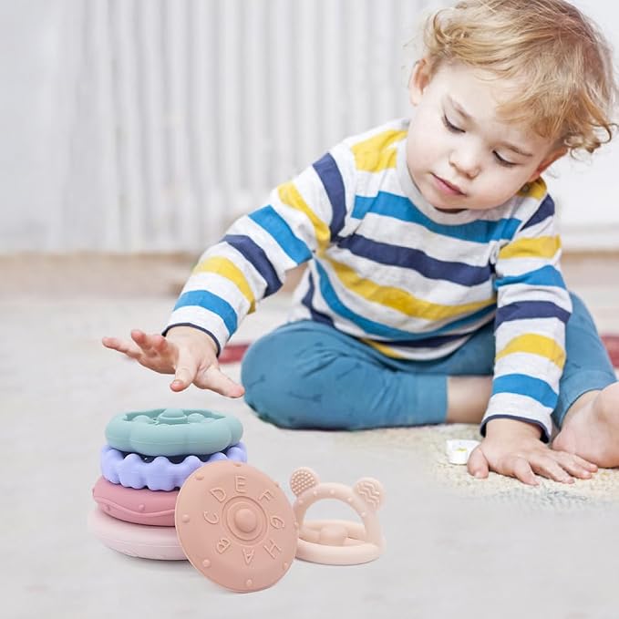 Baby Bear Teething & Stacking Toy Set - Image 5
