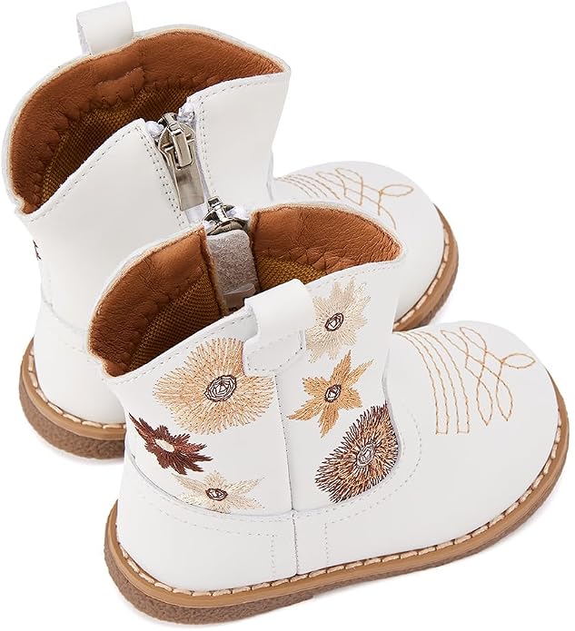 BMCiTYBM Baby Cowboy Cowgirl Boots Infant Western Shoes Boys Girls Round Toe - Image 5
