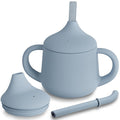 Moonkie Silicone Baby Sippy Cups | 3 Stages Training Cup Straw Cup by Moonkie