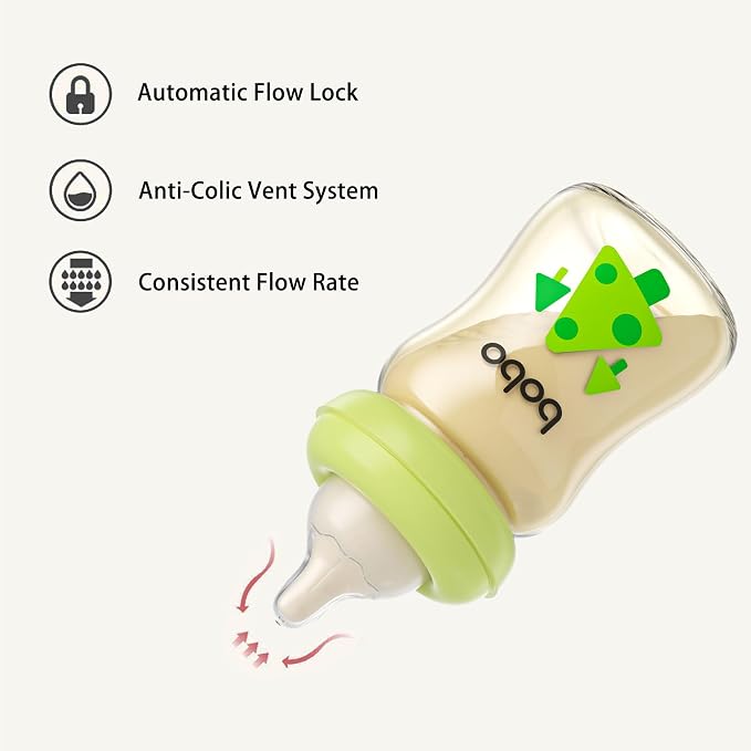 YOHKOH PPSU Baby Bottle Wide Neck, Newborn Anti-Colic Baby Bottle - Image 5