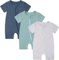 OPAWO Bamboo Baby Pajamas 3 Pack, Double Zipper Bamboo Sleepers by OPAWO