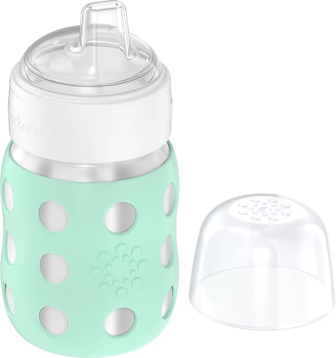 Lifefactory 8-Ounce Stainless-Steel Vacuum-Insulated Wide-Neck Baby Bottle - Image 3