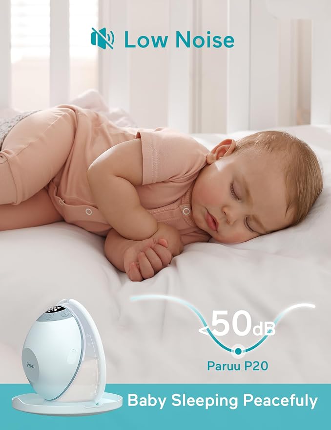 Paruu P20 Electric Breast Pump Hands Free, 4 Modes & 12 Levels Suction - Image 8