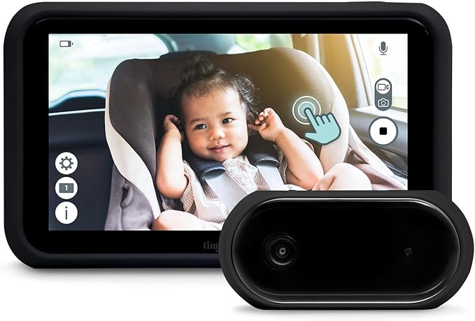 Tiny Traveler 5” HD Touch Screen Baby Car Monitor – Hackproof, No WiFi Baby by TinyTraveler