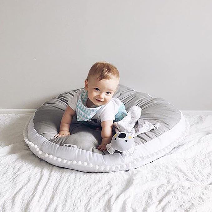 Large Kids Floor Cushion Seating, Circle Kids Floor Pillow - Image 2