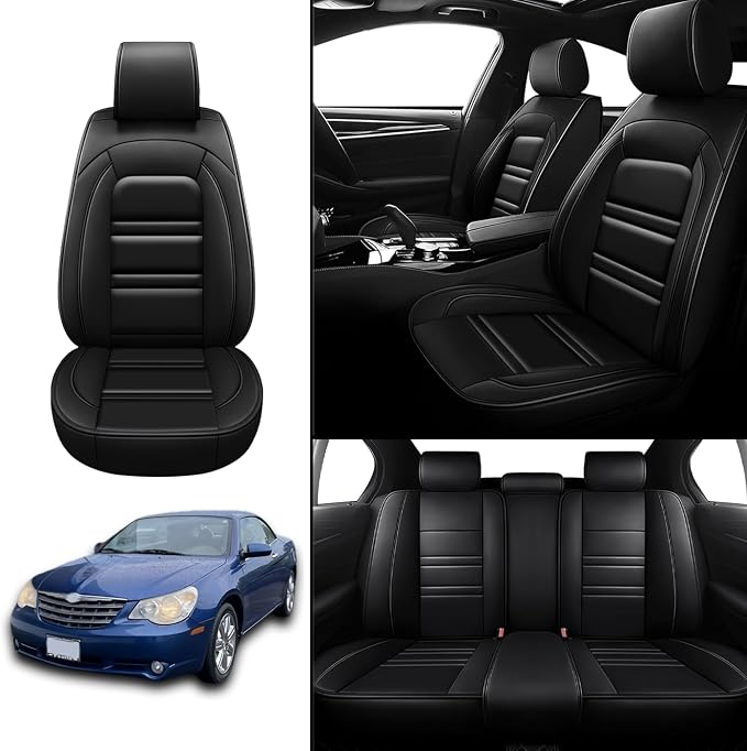 Seat Covers for Chrysler Car Sebring 2000-2010 | 5-Seats Leather Seat Covers - Image 2