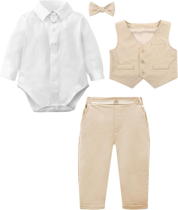 A&J DESIGN Baby Boy Suits Clothes Infant Toddler Formal Gentleman Outfits - Image 5