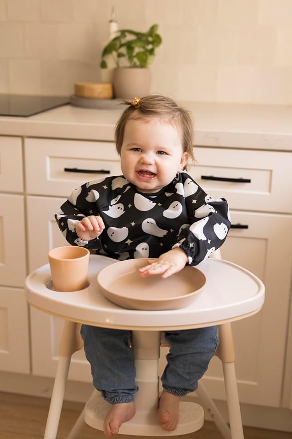 Tiny Twinkle Long Sleeve Bib for Babies & Toddlers – Waterproof Smock Bib for - Image 4