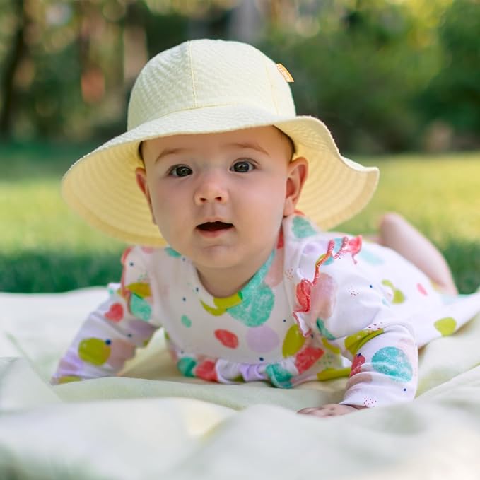HONGTEYA Baby Sun Hat Toddler Girl Beach Hat Adjustable Outdoor Summer Hat UPF - Image 7