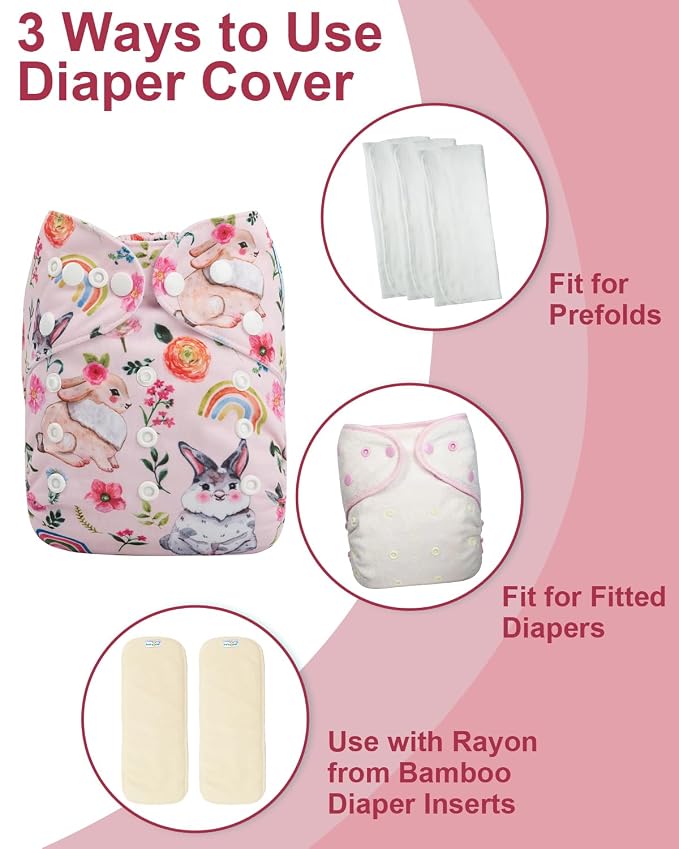 babygoal Cloth Diaper Covers 6 Pack - Image 4