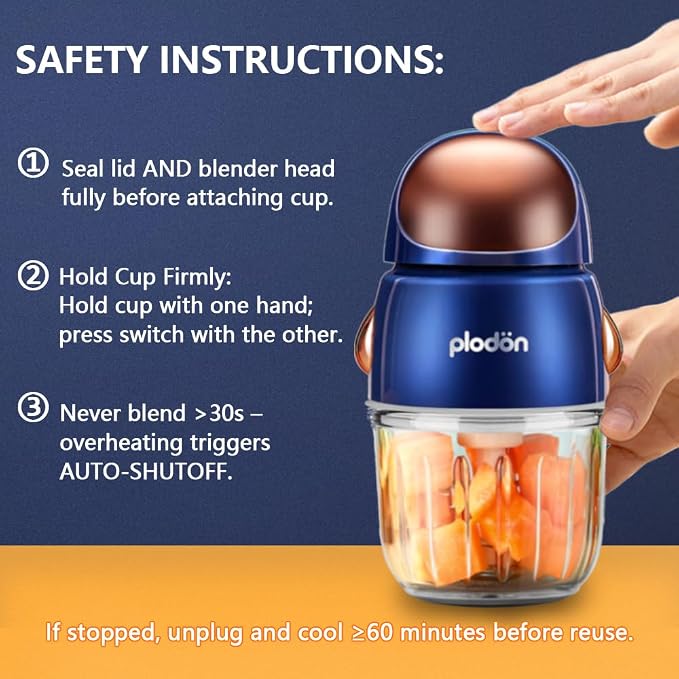 Baby Food Maker Mini Cute and Small Food Processor Puree Blender Grinder Chopper - Image 7