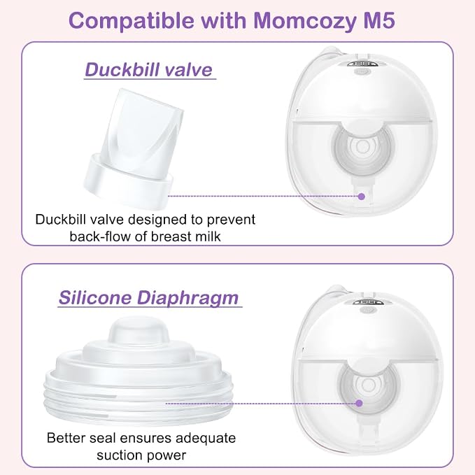 8Pcs Duckbill Valves and 4Pcs Diaphragm Compatible - Image 2