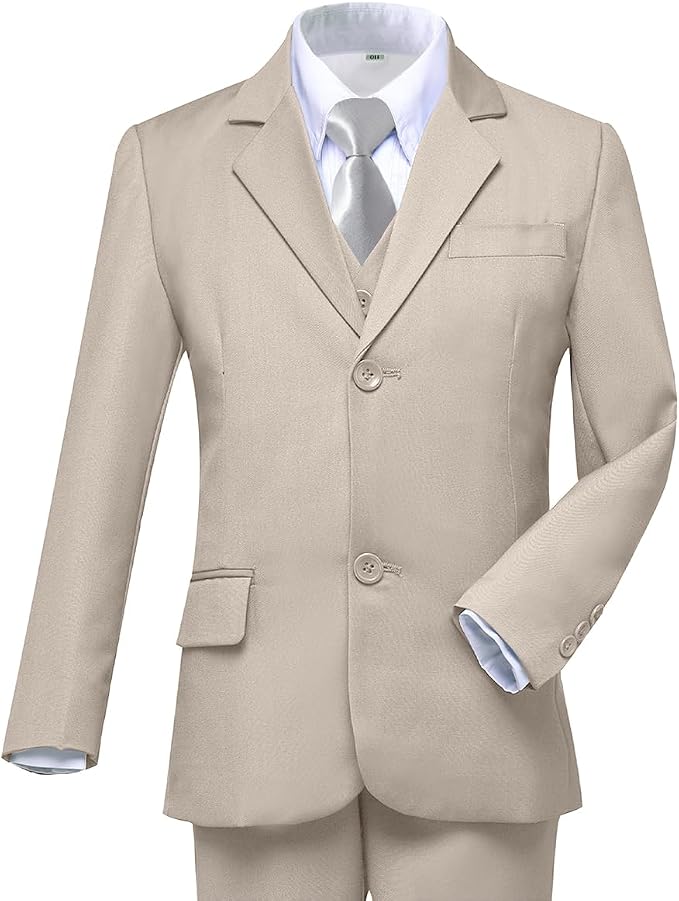 Boys Suit for Kids Tuxedo Suits for Wedding Formal Suit Set Toddler Boy Dress - Image 3