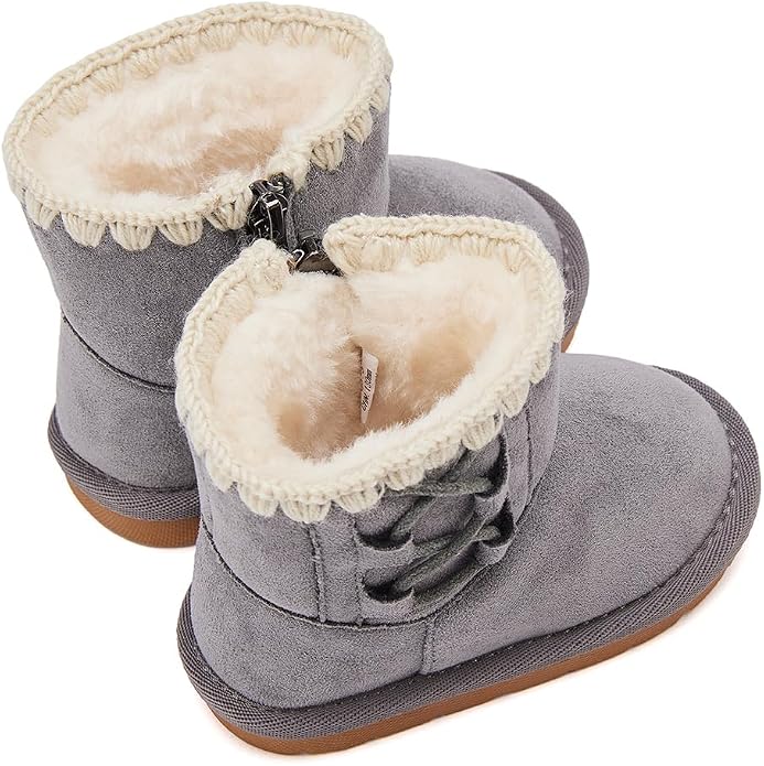 BMCiTYBM Girls Boys Snow Boots Warm Winter Fur Lined Baby Shoes - Image 4