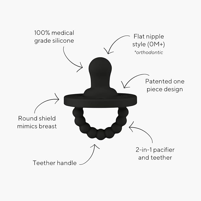 Ryan & Rose Cutie PAT Pacifier Teether 3 Pack and Flex Clip - Image 2