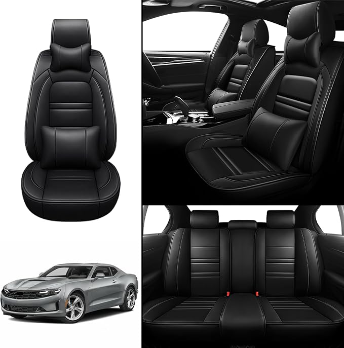 Car Seat Covers for Camaro 2000-2023 | 5-Seats Seat Covers, Waterproof Seat - Image 2