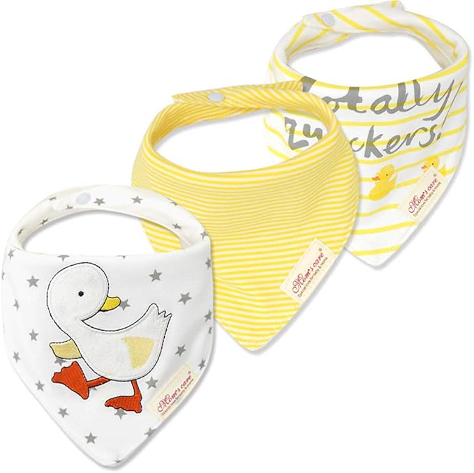JN&LULU 3 Pack Newborn Baby Bibs Bandana Drool Bibs by JNLULU