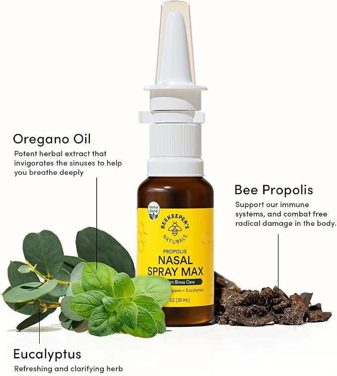 Beekeeper's Naturals Propolis Nasal Rinse Spray Max, Relief - Image 6