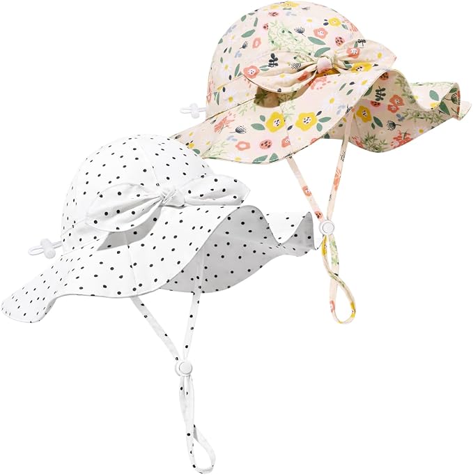 Baby Girl Sun Hat Summer Foldable Beach Hats by Weradau