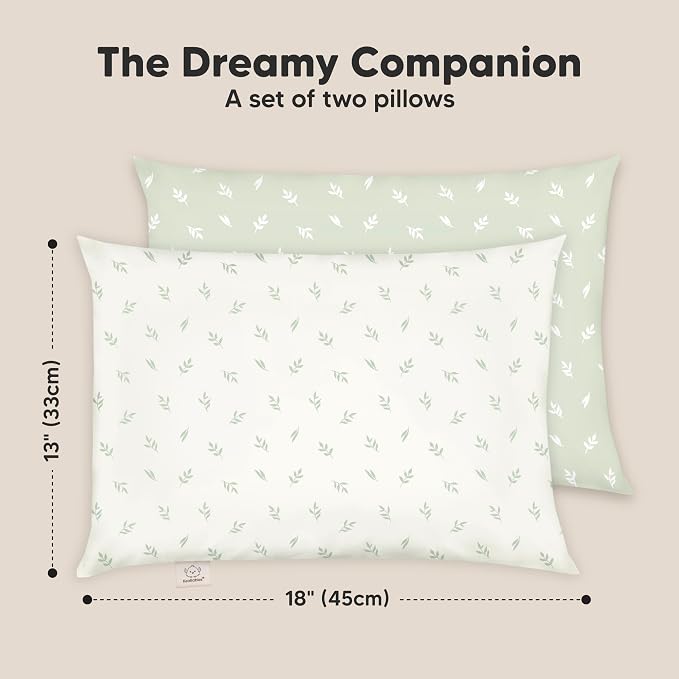 KeaBabies 2-Pack Toddler Pillow 13x18 - Image 3