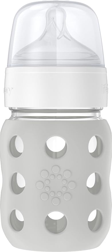 Lifefactory 8-Ounce Wide Neck Glass Baby Bottle by Lifefactory