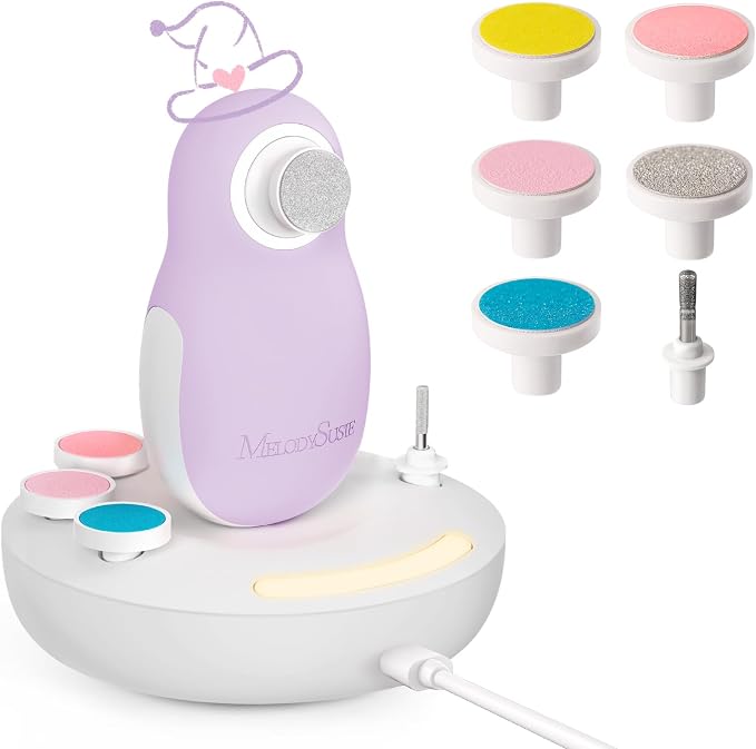 MelodySusie Baby Nail Trimmer Electric, Magnetic Rechargeable Baby Nail File by MelodySusie