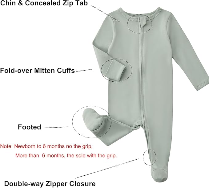 Aablexema Baby Footed Pajamas - Image 4