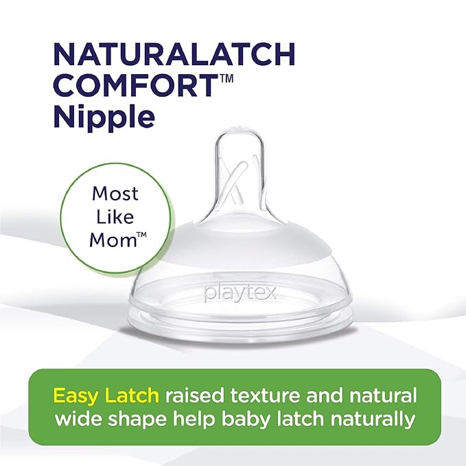 Playtex Baby NATURALATCH Comfort Wide Neck Nipples - Image 3