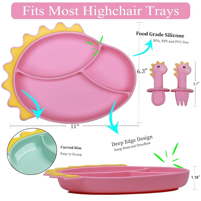 Silicone Suction Plates for Baby Toddler - Image 2