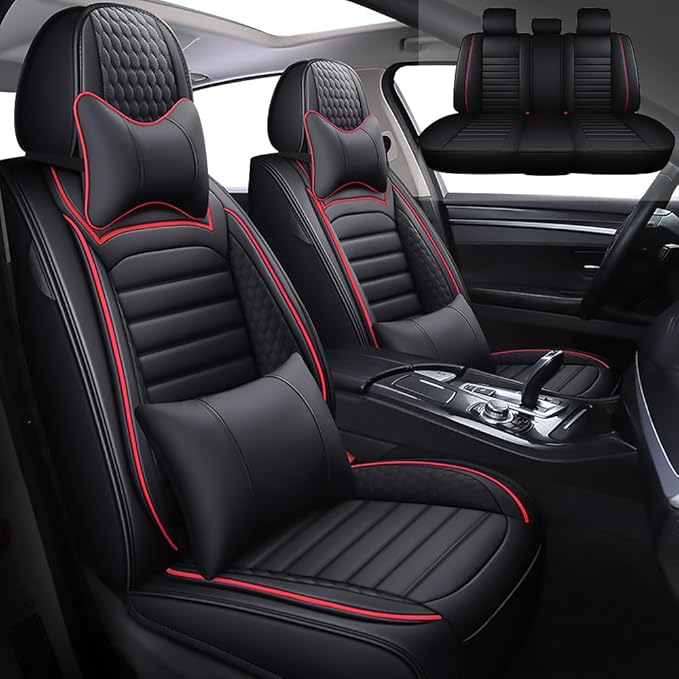 Leather Car Seat Covers for Toyota Corolla 2006-2024, Car Seat Covers Full Set by BLAWIWAL
