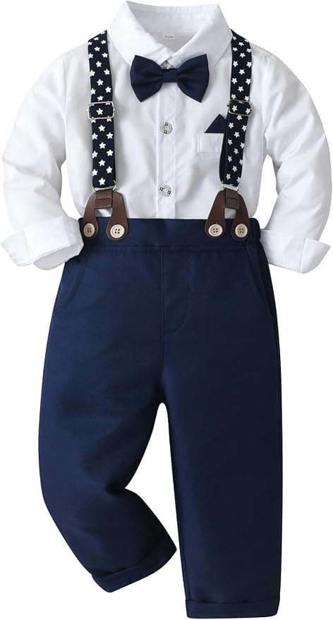 Boarnseorl Baby Boys Pants Sets, Toddler Gentleman Outfits, Infant Long Sleeve - Image 2