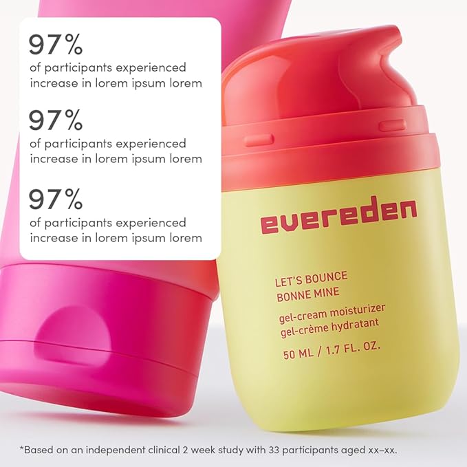 Evereden Let's Bounce Gel-Cream Preppy Skincare Moisturizer: Light, Non-Greasy - Image 4