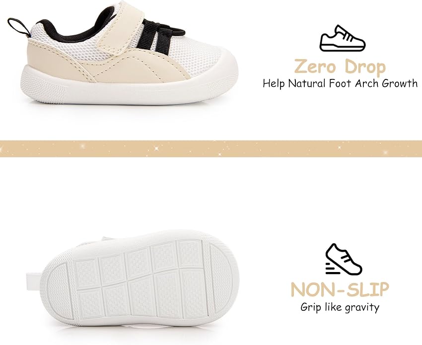 Wide Toddler Shoes Boys Girls Zero Drop Barefoot Infant First Walking Shoes - Image 4