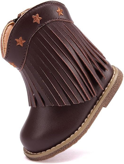 BMCiTYBM Baby Cowboy Cowgirl Boots Infant Western Shoes Boys Girls Round Toe - Image 3