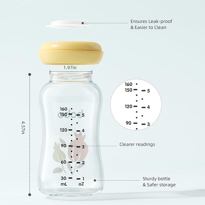 YOHKOH Glass Breast Milk Storage Bottles - Image 4