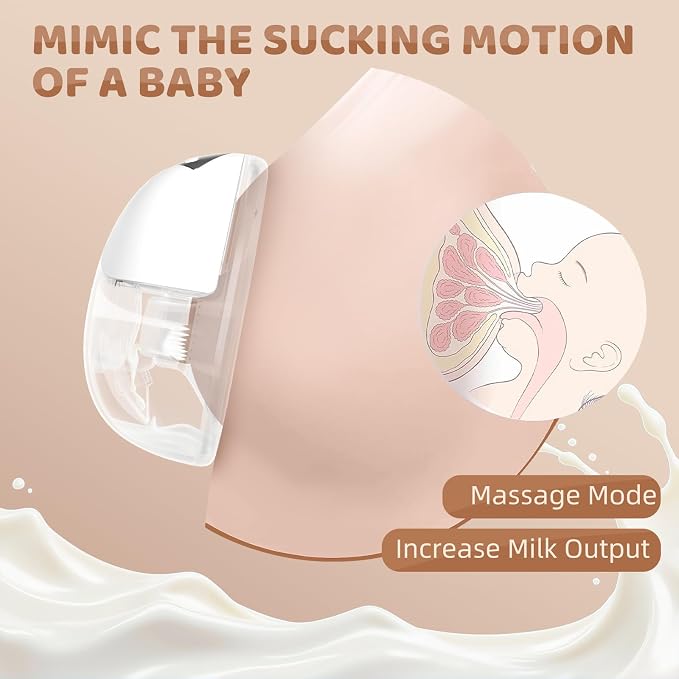 Hands Free Breast Pump, Wearable Breastfeeding Pump, Portable Electric Breast - Image 4