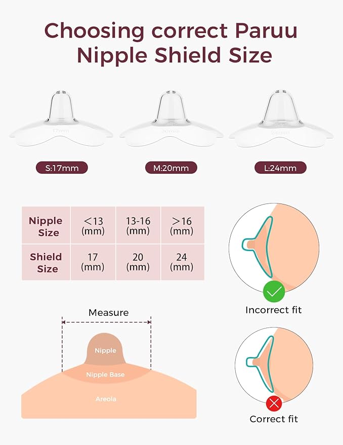 Momcozy Nipple Shield, Floral Contact Nipple Shield - Image 4