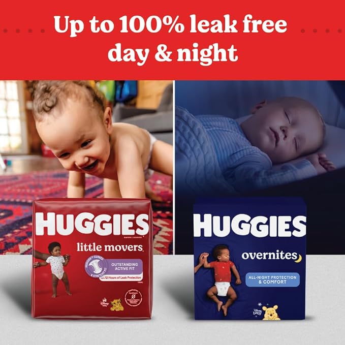 Huggies Size 6 Diapers, Little Movers Baby Diapers, Size 6, Packaging May Vary - Image 11