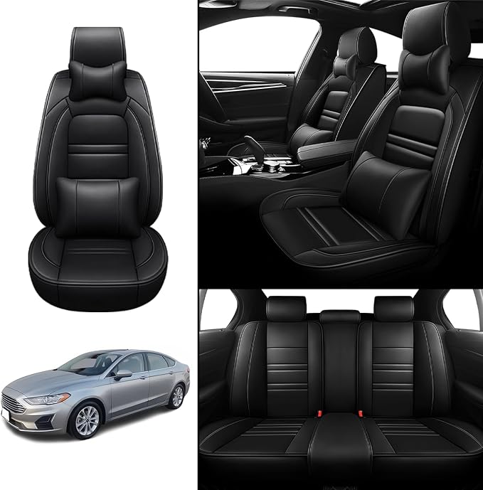 Car Seat Covers for Ford Fusion 2006-2020 | 5-Seats Seat Covers, Waterproof - Image 2
