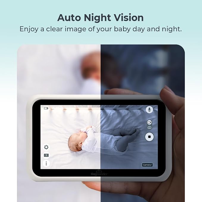 Tiny Traveler 5” HD Touch Screen Baby Car Monitor – Hackproof, No WiFi Baby - Image 4