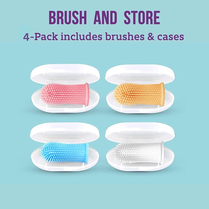Baby Toothbrush, 360 Degree Bristle Silicone Finger Toothbrush 6 to 12 Months - Image 5