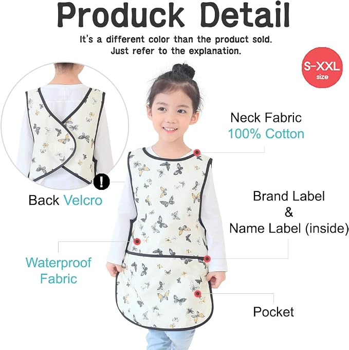 Kids Painting Apron – Waterproof Art Smock - Image 6
