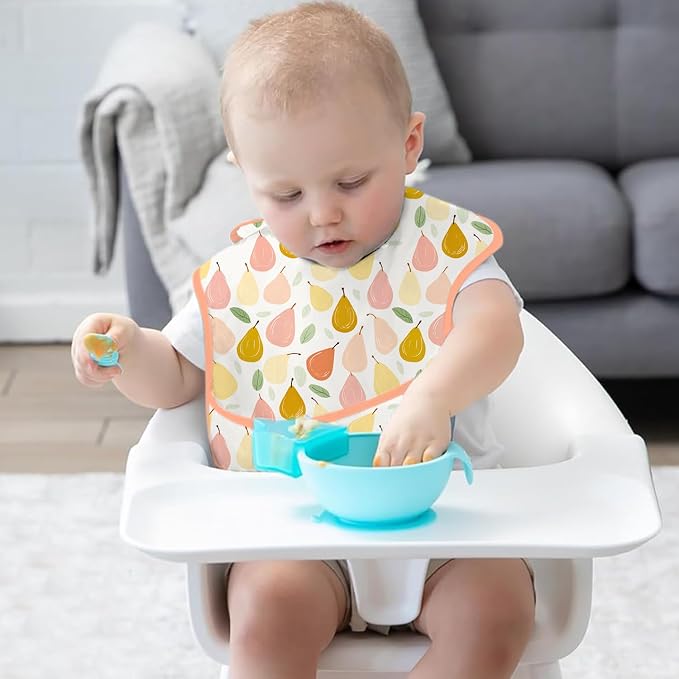 3-Pack Waterproof Baby Bibs for Eating - Image 3