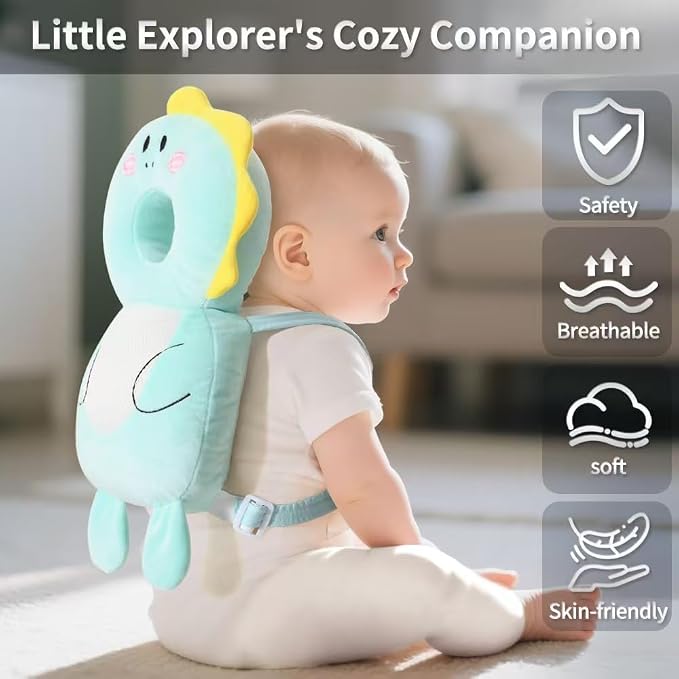 GINMOON Baby Head Protector Backpack, Lightweight and Breathable, Baby Walking - Image 2