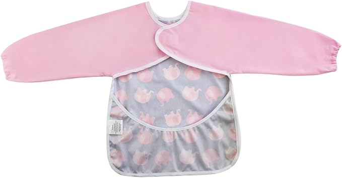 Infant Toddler Baby Waterproof Sleeved Bib, Bib - Image 3