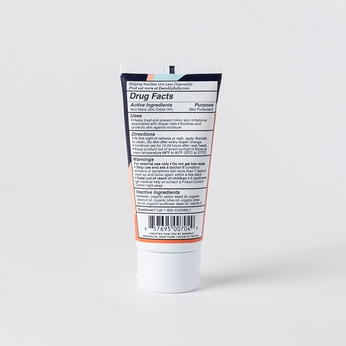 Esembly Rash Relief Cream, Organic and Cloth Friendly Zinc Oxide Barrier Cream - Image 7