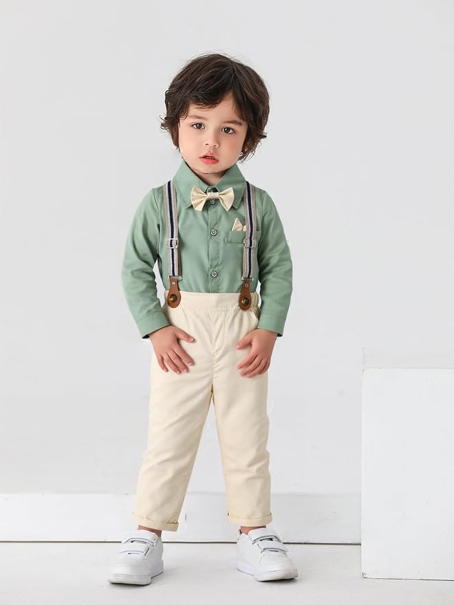 Boarnseorl Baby Boys Pants Sets, Toddler Gentleman Outfits, Infant Long Sleeve - Image 9