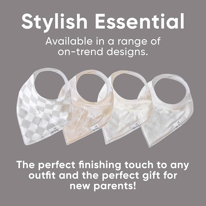 Copper Pearl 6 Pack Soft Cotton Baby Bibs - Image 6