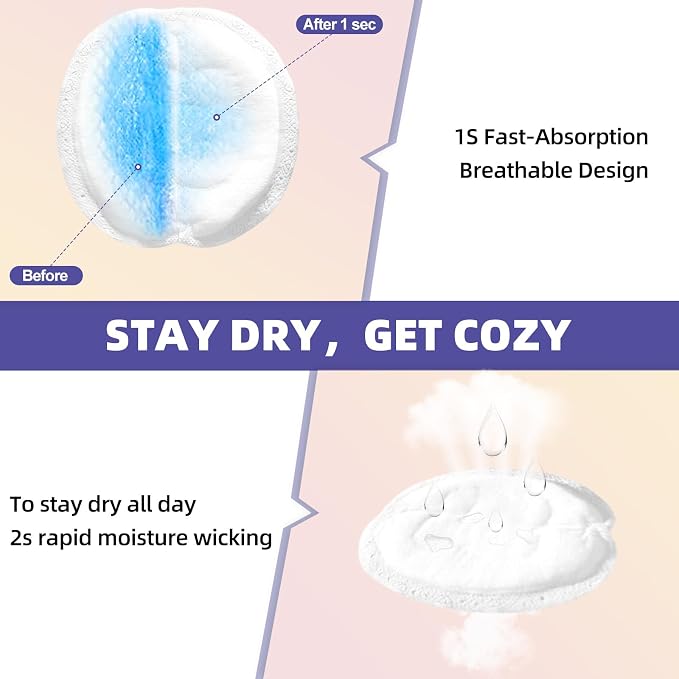 Disposable Nursing Pads, SEEDNUR Breast Pads - Image 5